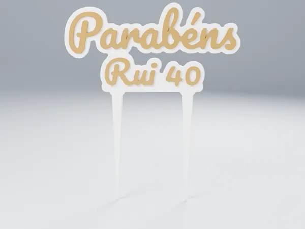Topo de bolo personalizado
